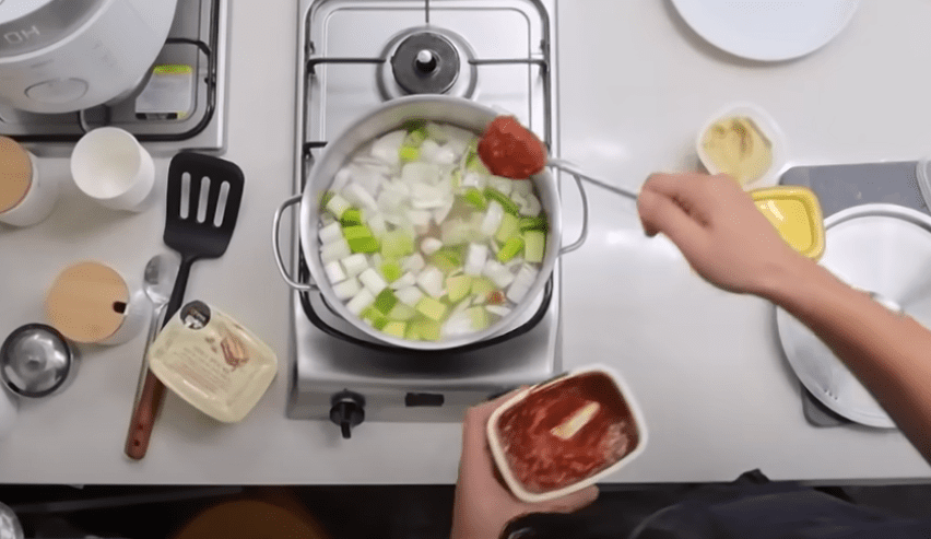 Korean Soybean Paste Stew, 요리과정