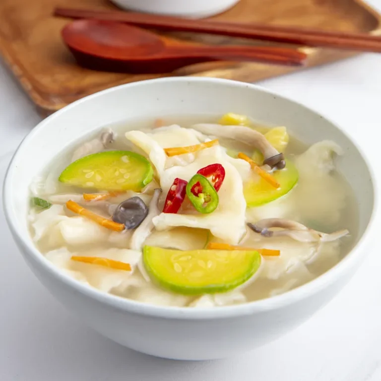Korean Sujebi, 韩式手撕面片食谱, Receta de Sujebi Coreano, Receita de Sujebi Coreano,Soupe traditionnelle savoureuse