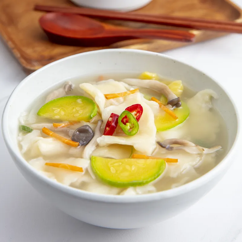 Korean Sujebi, 韩式手撕面片食谱, Receta de Sujebi Coreano