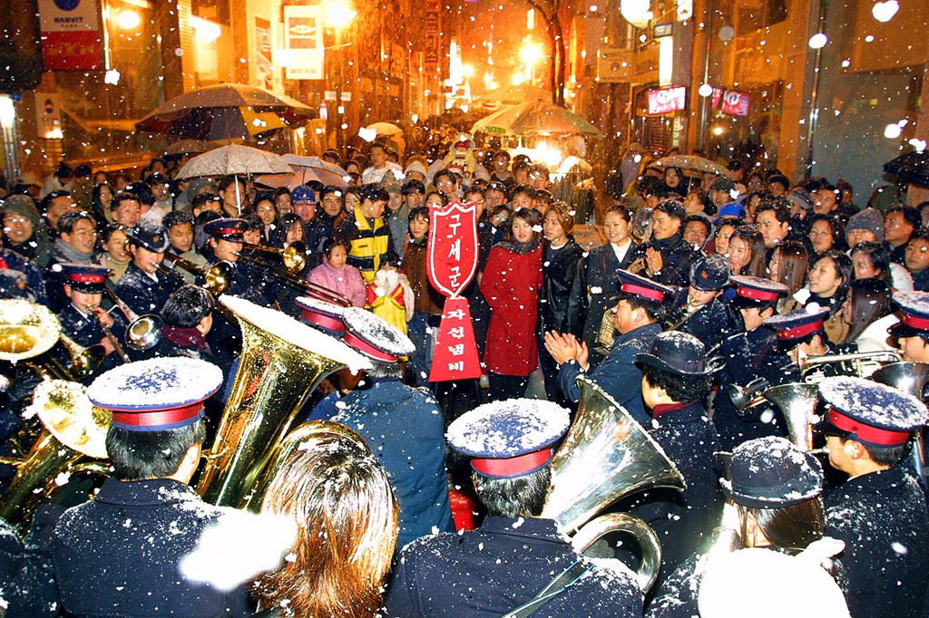 🇰🇷, korea, 한국 2000년도 명동거리