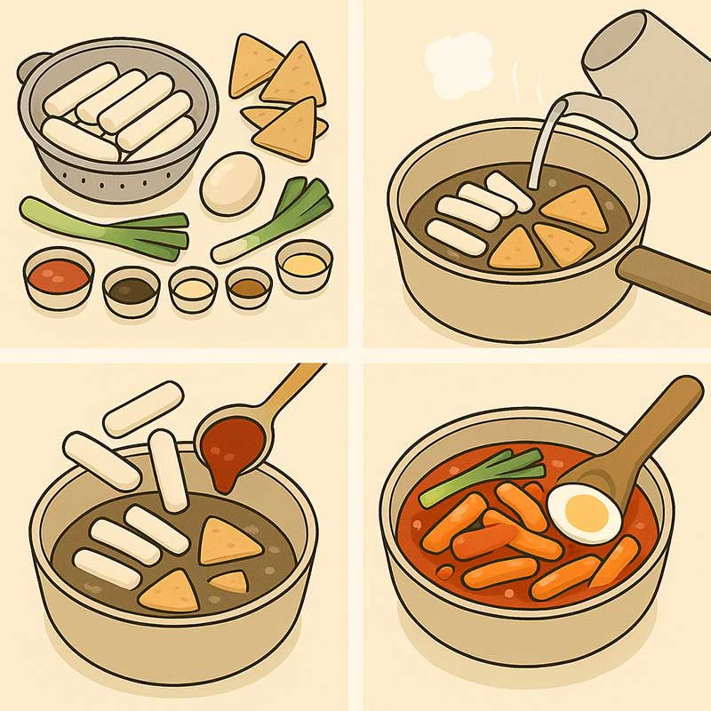 떡볶이, 레시피