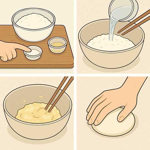 Korean Sujebi, ai,韩式手撕面片食谱,Receta de Sujebi Coreano