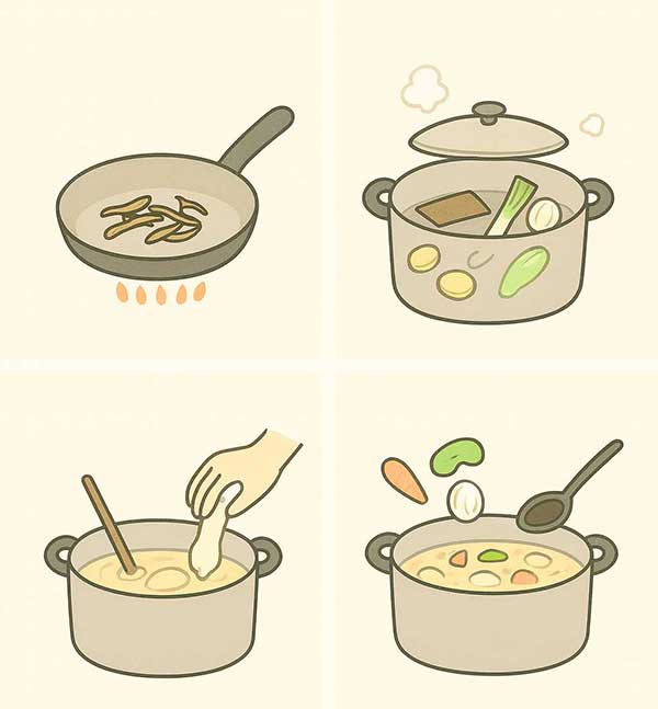 Korean Sujebi, ai,Receta de Sujebi Coreano