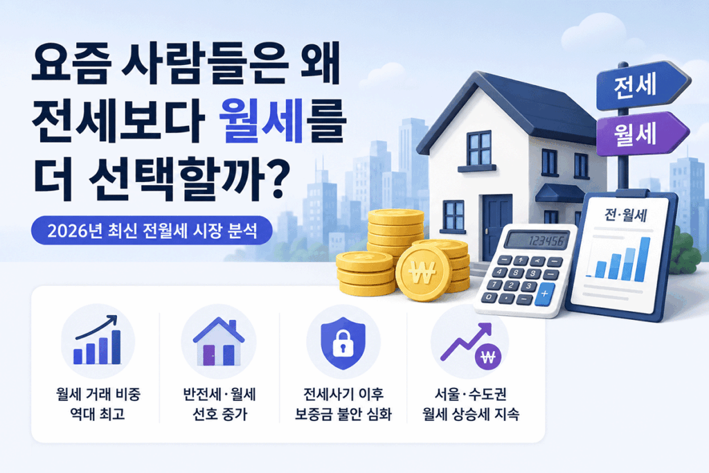 전세 vs 월세, 전세 월세 비교, 반전세, 보증금 월세, 월세 부담, 전세대출 이자, 전세사기, 이사철 집구하기, 부동산 계산기, 전월세 시장