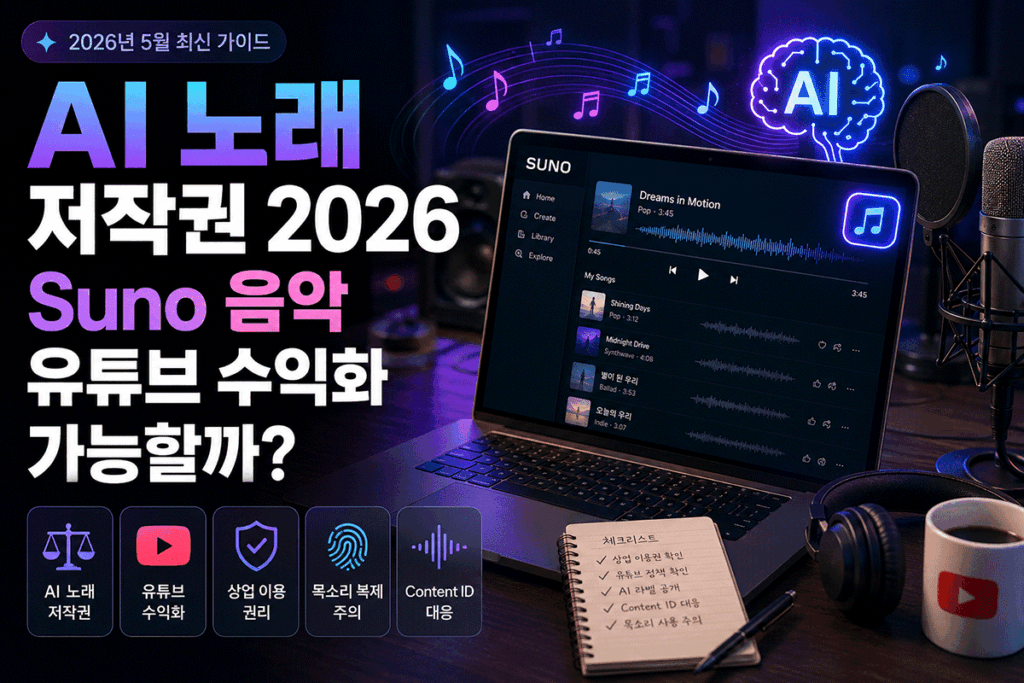 AI 노래 저작권, Suno 저작권, Suno 상업 이용