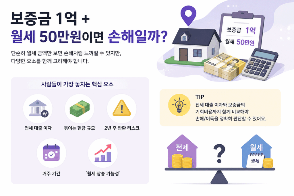 전세 vs 월세, 전세 월세 비교, 반전세, 보증금 월세, 월세 부담, 전세대출 이자, 전세사기, 이사철 집구하기, 부동산 계산기, 전월세 시장
