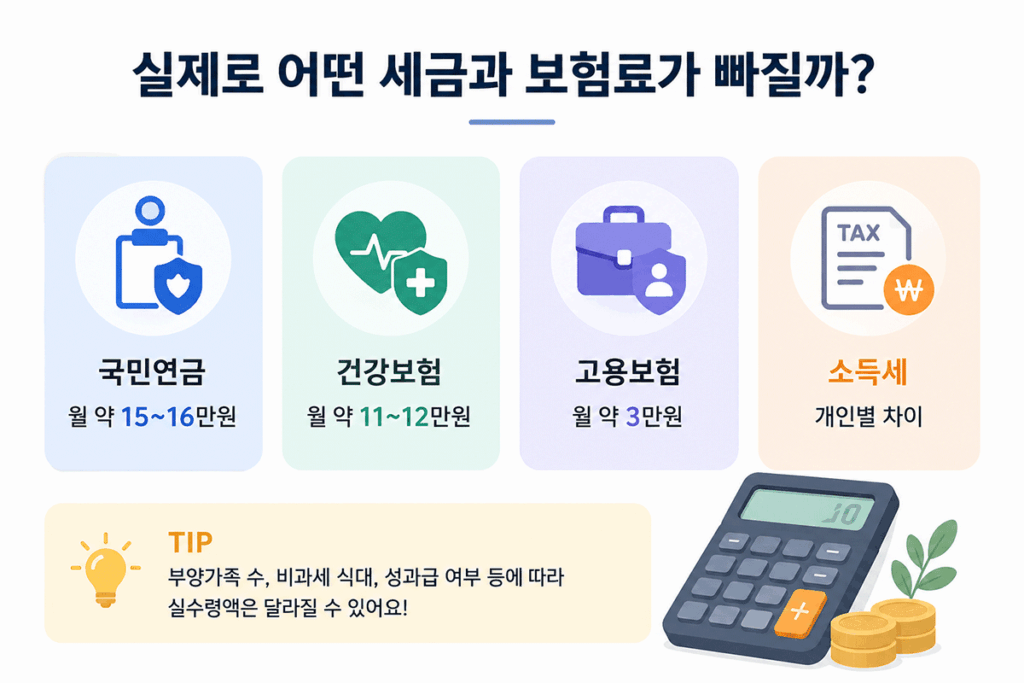 연봉4000만원, 실수령액, 2026실수령액, 연봉계산기, 세후월급, 직장인월급, 4대보험, 소득세, 월급실수령액, 연봉세금