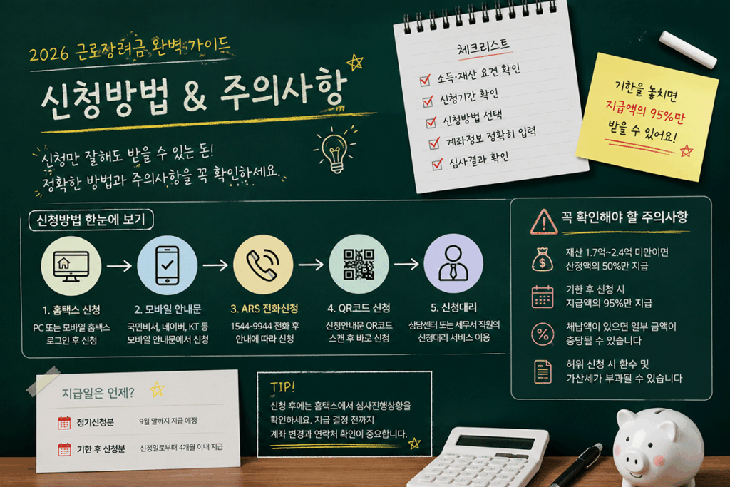 근로장려금, 근로장려금 신청 조건, 2026 근로장려금