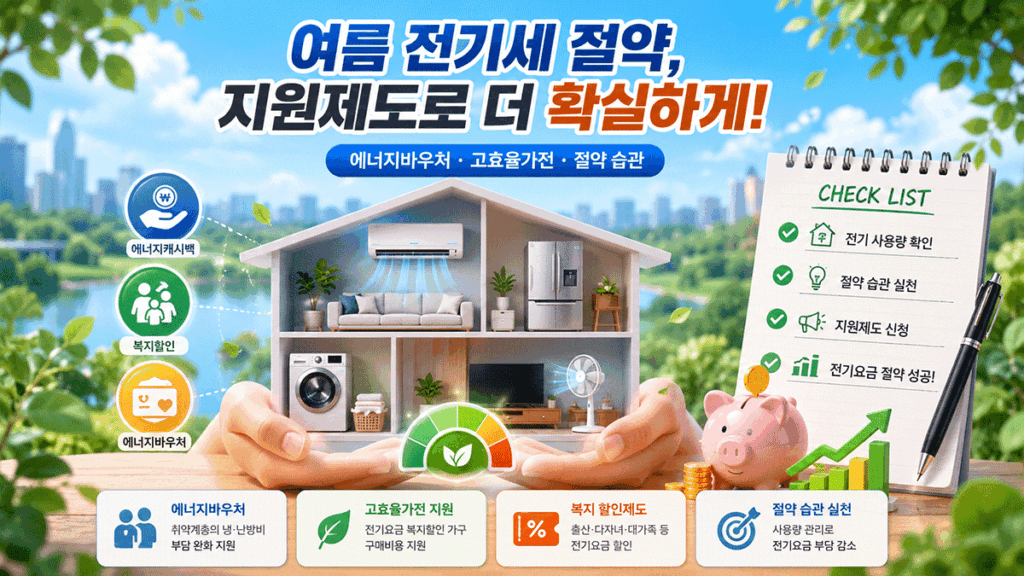 여름 전기세 절약, 전기요금 절약, 에어컨 전기세