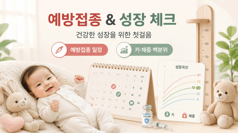 아기 예방접종 계산기｜키 체중 백분위까지 한 번에 확인,2026