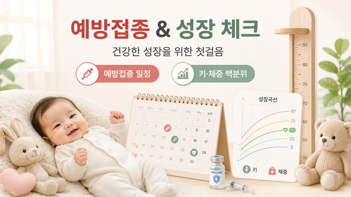 아기 예방접종 계산기｜키 체중 백분위까지 한 번에 확인, 2026