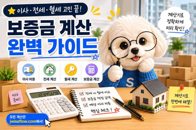 전세 월세 보증금 계산, 전월세 전환율, 월세 계산법