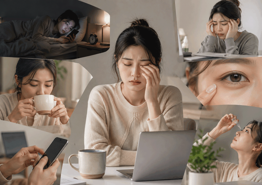 눈밑 떨림 원인, 눈꺼풀 떨림, 눈떨림, 마그네슘 부족, 눈밑 파르르, 안구건조, 카페인 눈떨림, 눈 피로, 편측성 안면연축, 안과 진료