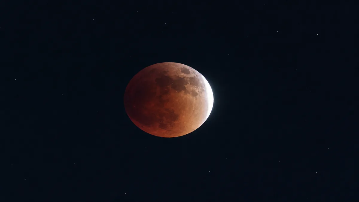 Blood moon total lunar eclipse night: NASA deep partial, not totality