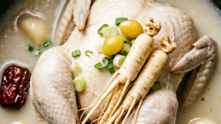 Samgyetang recipe in a hot stone pot