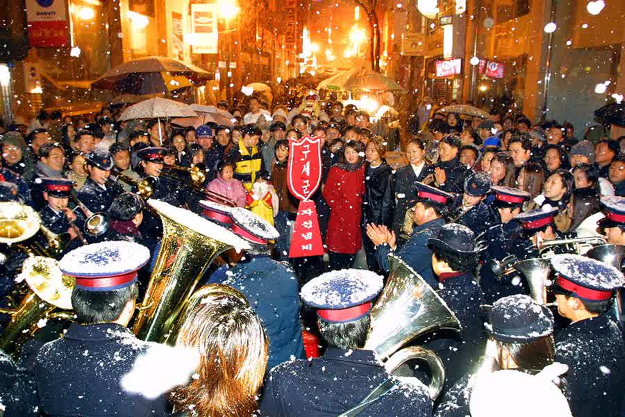 🇰🇷, korea, 한국 2000년도 명동거리