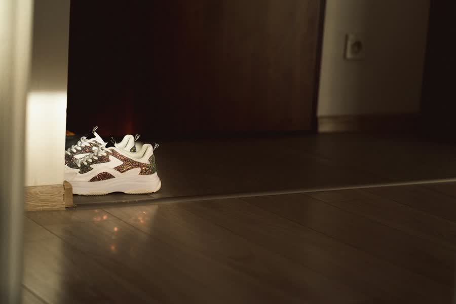 A pair of sneakers left by the front door, the two-minute gateway version of a running habit