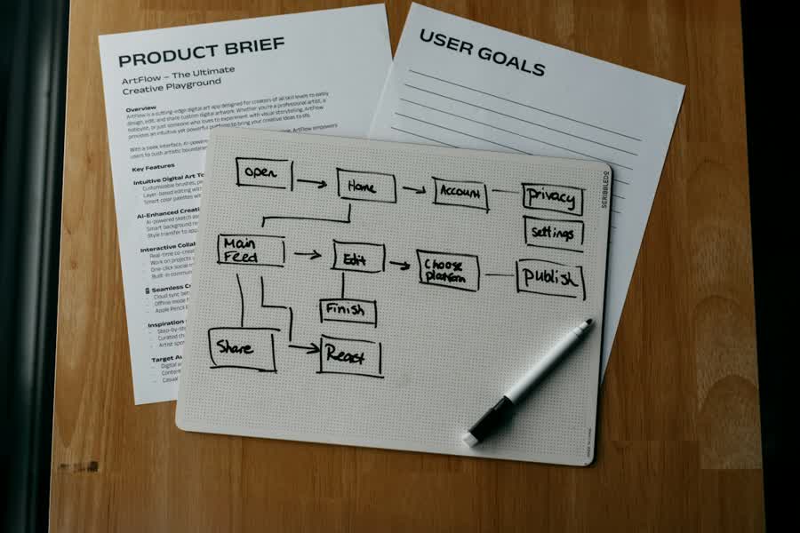 no-code automation for beginners workflow sketch